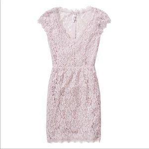 Babaton Artizia Pink Tobias Floral Lace Dress
